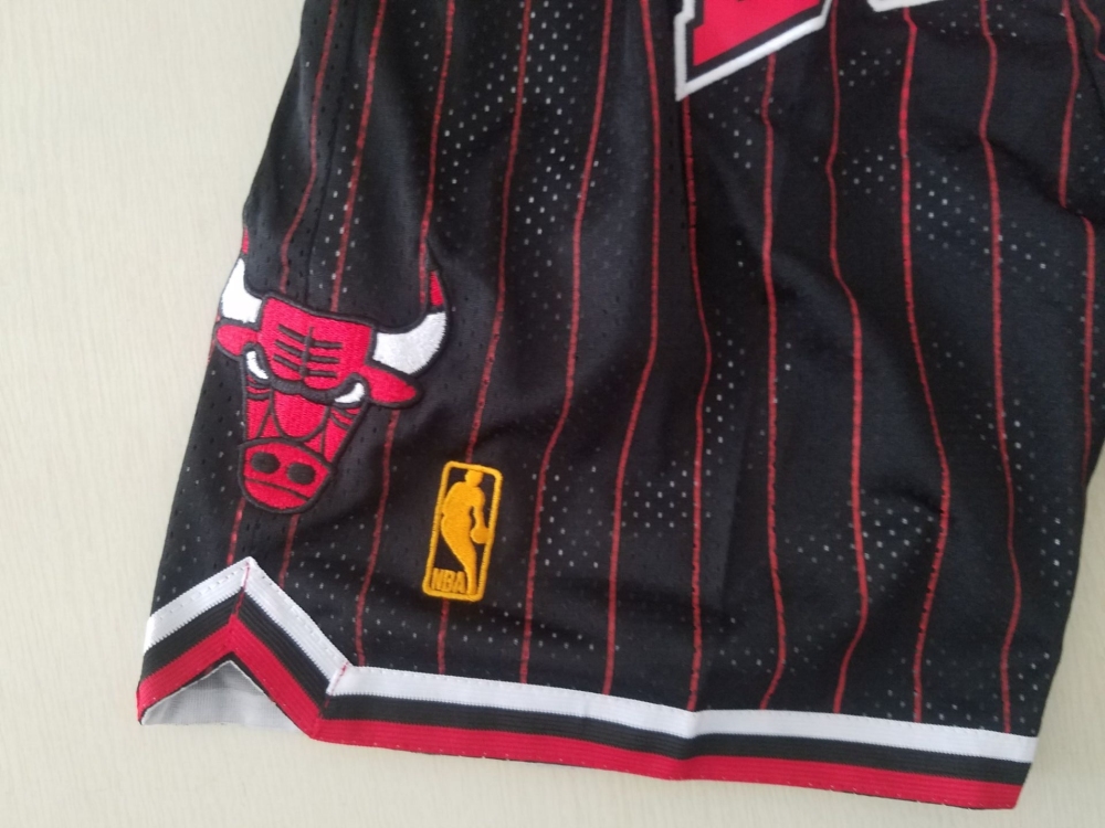 Men's Just ★ Don NBA 1997-98 Chicago Bulls Alternate Swingman Stitched Shorts