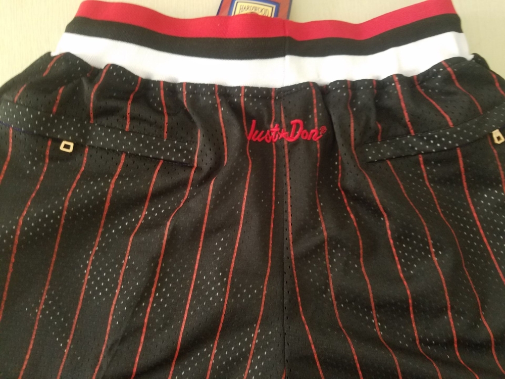 Men's Just ★ Don NBA 1997-98 Chicago Bulls Alternate Swingman Stitched Shorts
