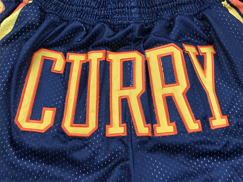 Men's Just ★ Don NBA Golden State Warriors 2021-22 Finals Stitched Navy Shorts