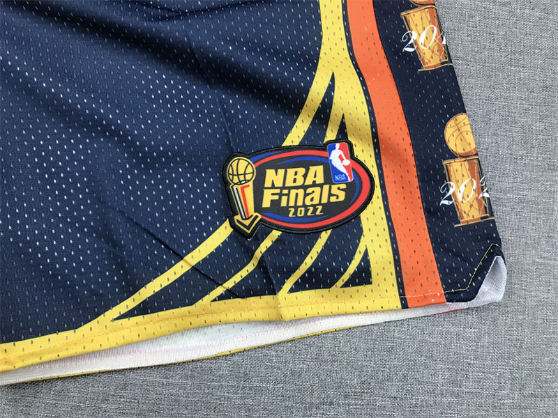 Men's Just ★ Don NBA Golden State Warriors 2021-22 Finals Stitched Navy Shorts