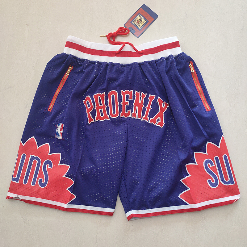 Men's Just ★ Don NBA Phoenix Suns Purple Stitched Pocket Shorts
