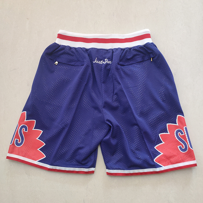Men's Just ★ Don NBA Phoenix Suns Purple Stitched Pocket Shorts