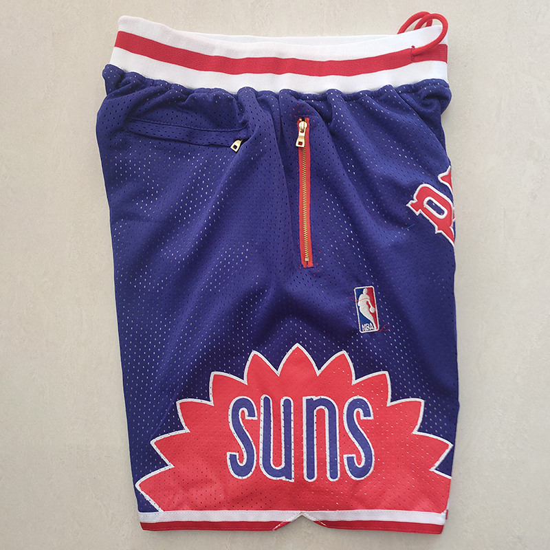 Men's Just ★ Don NBA Phoenix Suns Purple Stitched Pocket Shorts