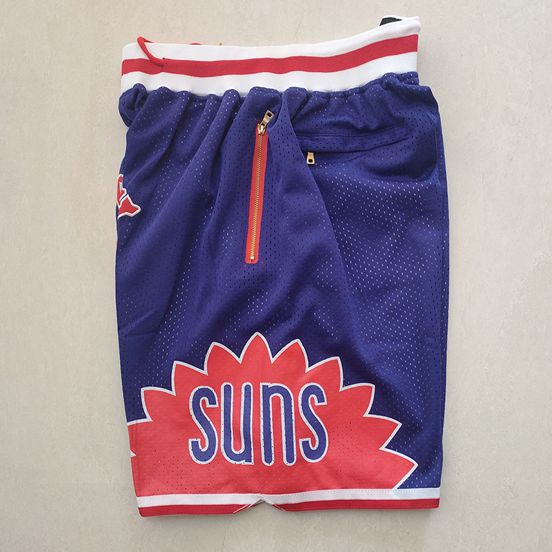 Men's Just ★ Don NBA Phoenix Suns Purple Stitched Pocket Shorts