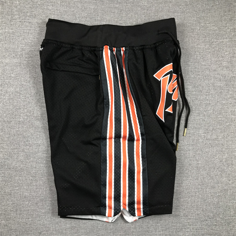 Men's Just ★ Don NFL Chicago Bears Black Stitched Pocket Shorts