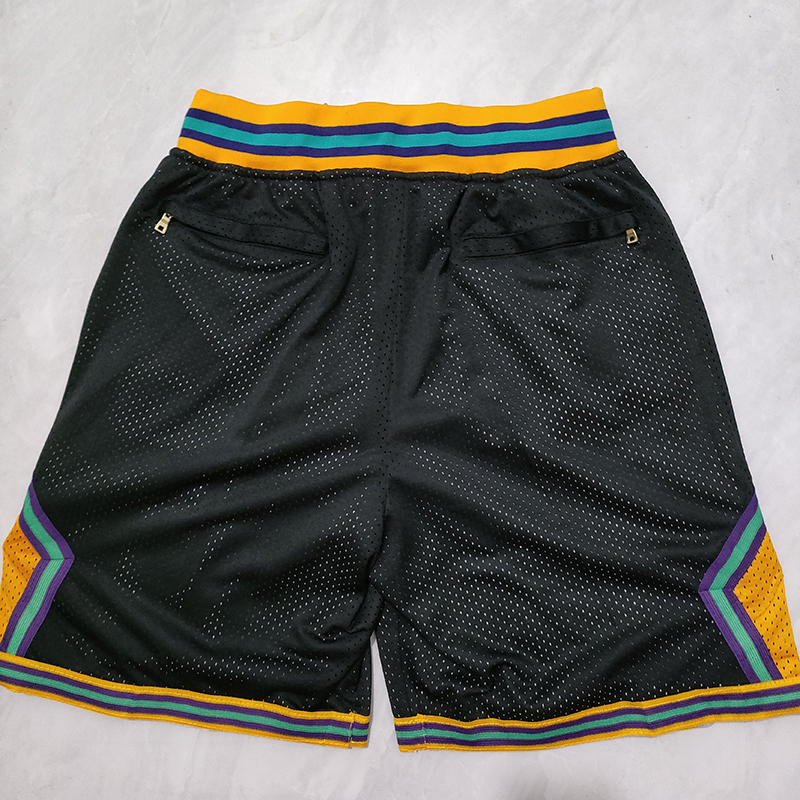 Men's Just ★ Don NHL Anaheim Ducks Black Stitched Pocket Shorts
