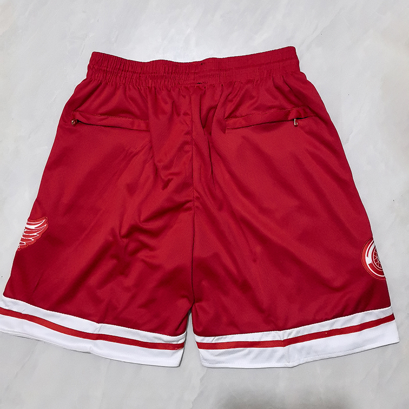 Men's Just ★ Don NHL Detroit Red Wings Stitched Pocket Shorts