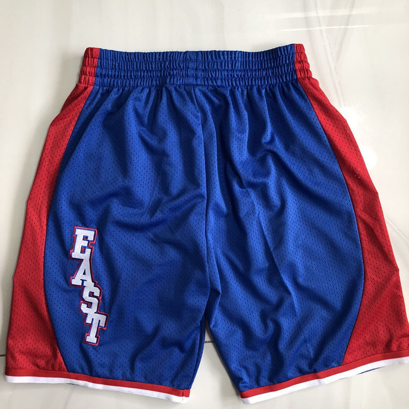 Men's NBA 2004 All-Star Mitchell & Ness Blue Embroidery Shorts