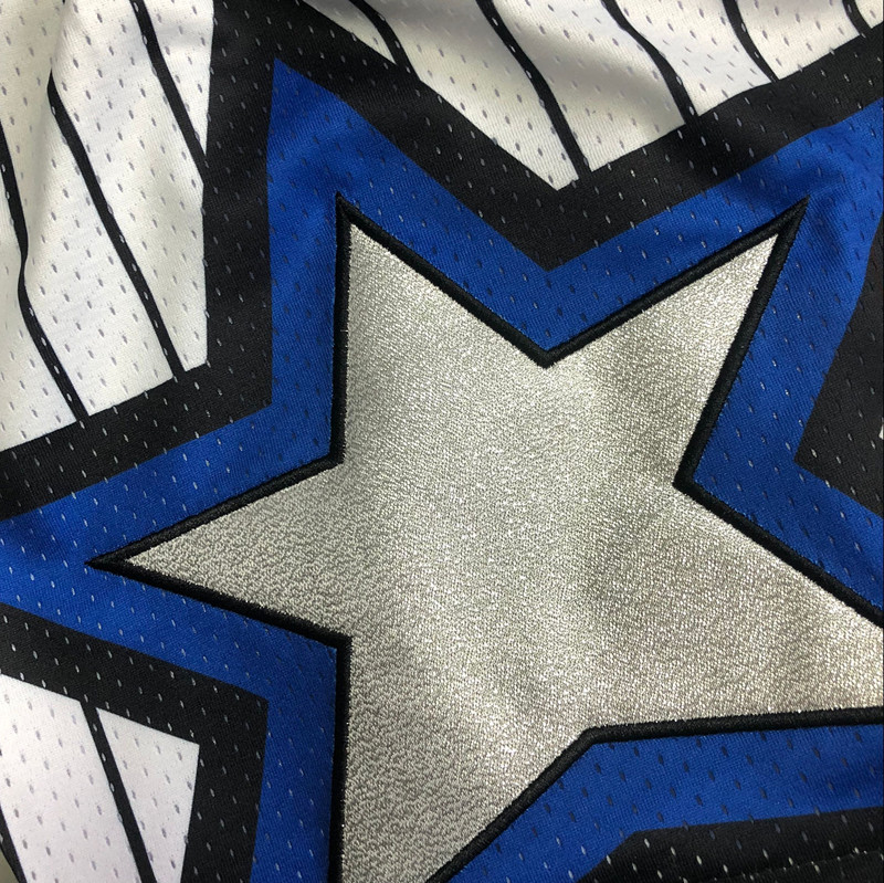Men's NBA Orlando Magic Mitchell & Ness Throwback White Embroidery Shorts