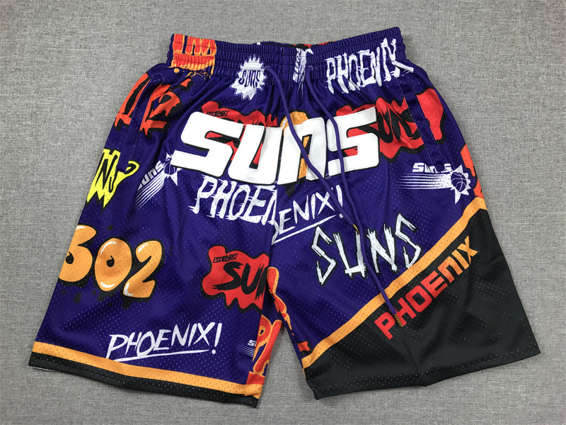 Men's NBA Phoenix Suns Hardwood Classics Slap Sticker Swingman Shorts
