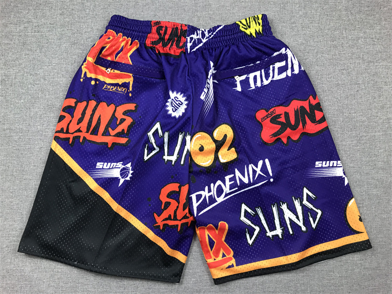 Men's NBA Phoenix Suns Hardwood Classics Slap Sticker Swingman Shorts