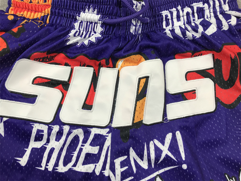 Men's NBA Phoenix Suns Hardwood Classics Slap Sticker Swingman Shorts