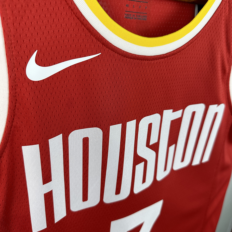 Men's NBA Heat Pressed Jersey Houston Rockets #7 Kevin Durant 2019/20 - Classic Edition