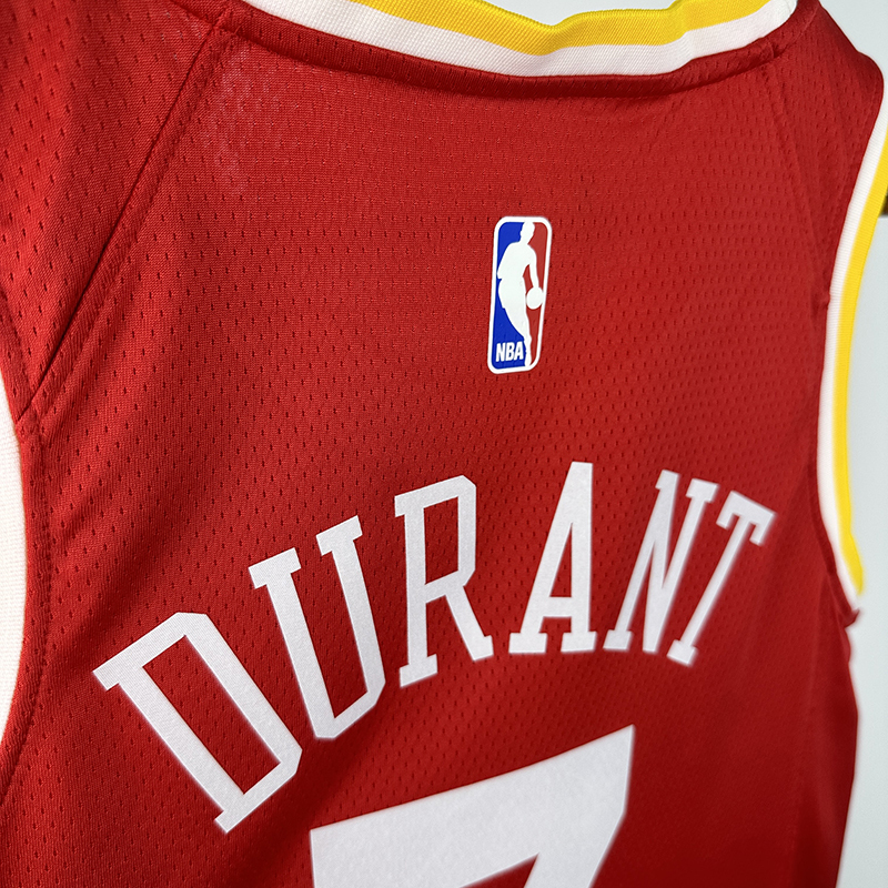 Men's NBA Heat Pressed Jersey Houston Rockets #7 Kevin Durant 2019/20 - Classic Edition