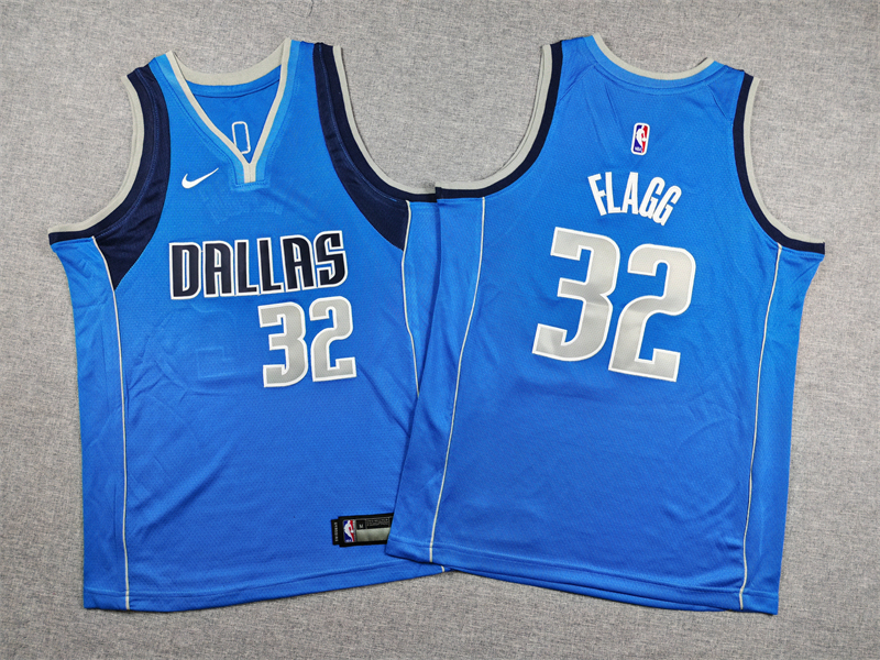 Youth NBA Dallas Mavericks #32 Cooper Flagg 2024-25 Icon Edition Embroideried Jersey