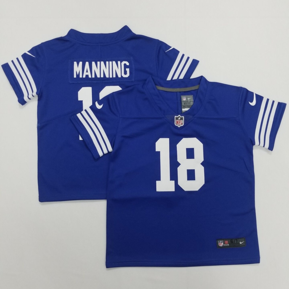 Baby's NFL Indianapolis Colts #18 Peyton Manning Blue Home Vapor Jersey