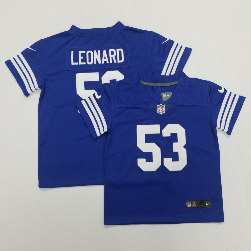 Baby's NFL Indianapolis Colts #53 Darius Leonard Blue Home Vapor Jersey
