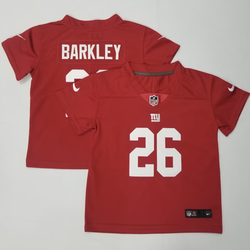 Baby's NFL New York Giants #26 Saquon Barkley Red Alternate Vapor Jersey