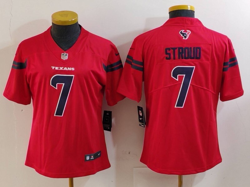 Women's NFL Houston Texans #7 C.J. Stroud Red 2nd Alternate Vapor Jersey