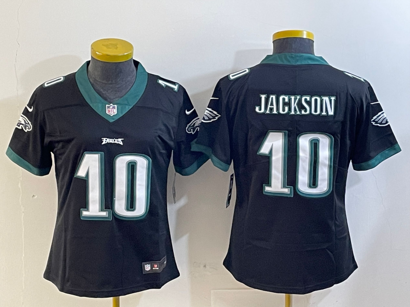 Women's NFL Philadelphia Eagles #10 DeSean Jackson Black Alternate Vapor Jersey