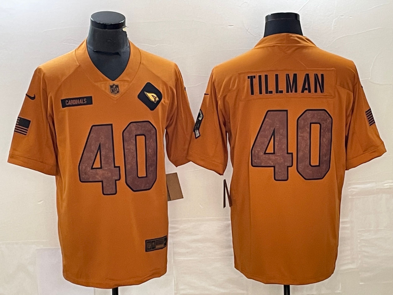 Men's NFL Arizona Cardinals #40 Pat Tillman 2023 Salute to Service Vapor Jersey