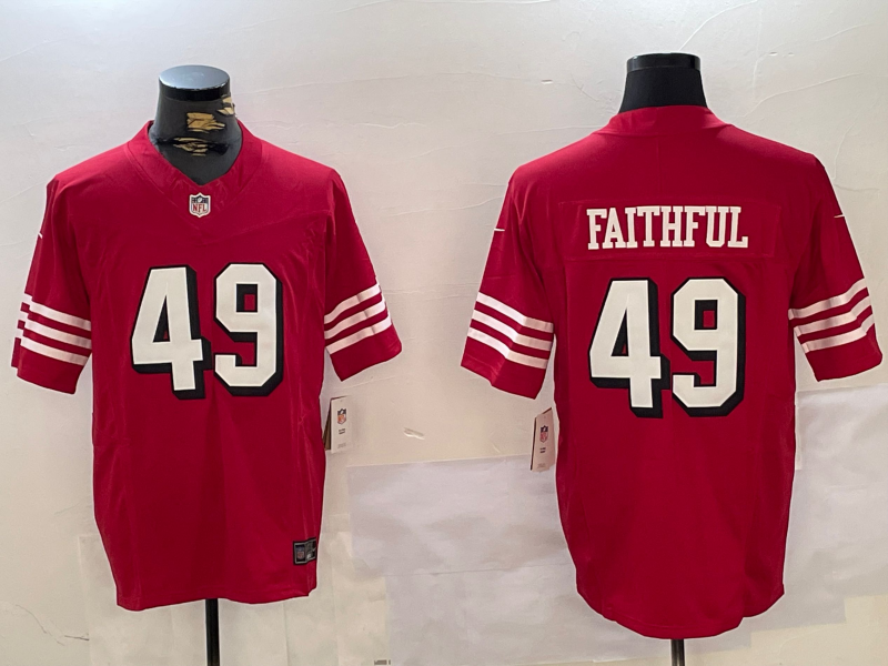 Men's NFL San Francisco 49ers #49 Faithful Scarlet F.U.S.E Limited Alternate Jersey
