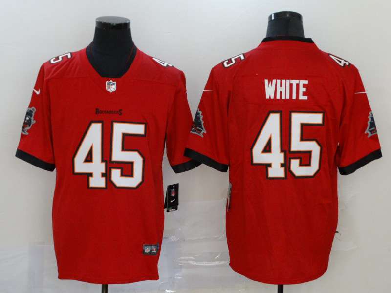 Men's NFL Tampa Bay Buccaneers #45 Devin White Red Vapor Untouchable Home Jersey