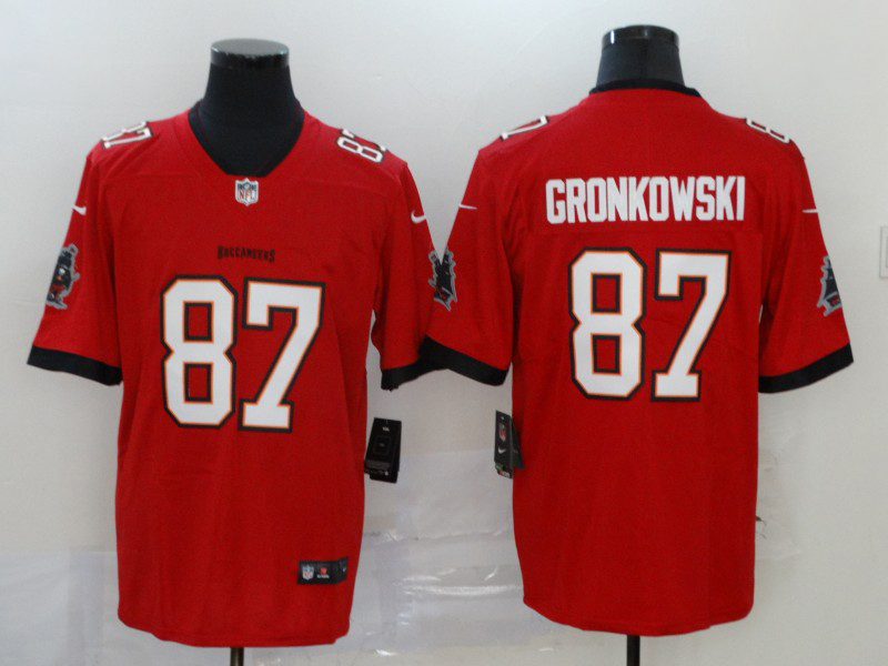 Men's NFL Tampa Bay Buccaneers #87 Rob Gronkowski Red Vapor Untouchable Home Jersey