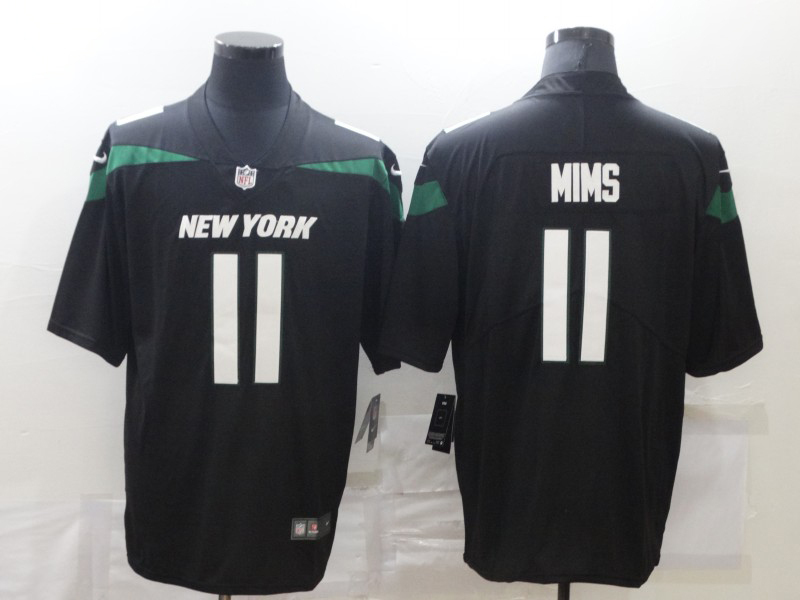 Men's NFL New York Jets #11 Denzel Mims Black Vapor Untouchable Alternate Jersey