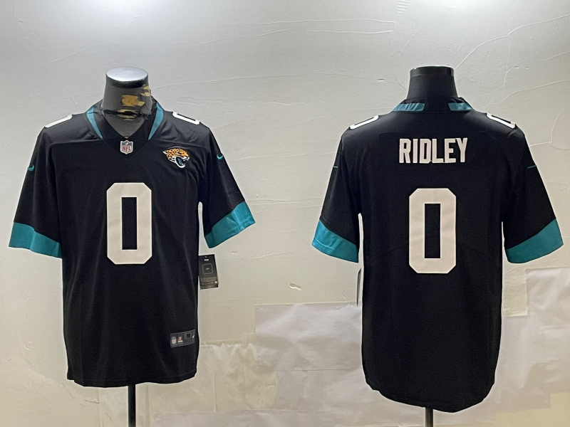 Men's NFL Jacksonville Jaguars #0 Calvin Ridley Black Vapor Untouchable Alternate Jersey