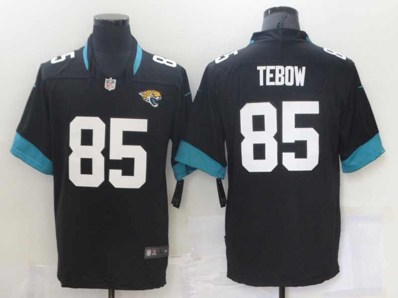 Men's NFL Jacksonville Jaguars #85 Tim Tebow Black Vapor Untouchable Alternate Jersey