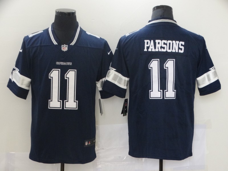 Men's NFL Dallas Cowboys #11 Micah Parsons Navy Vapor Untouchable Home Jersey