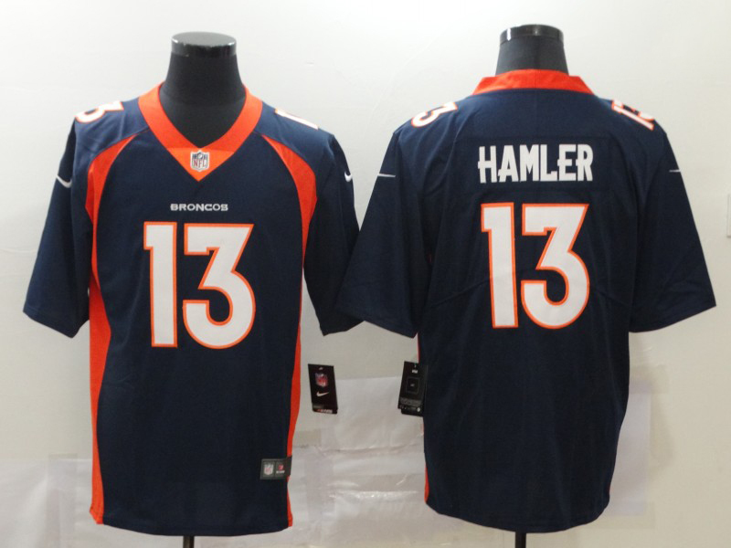 Men's NFL Denver Broncos #13 K.J. Hamler Navy Vapor Untouchable Alternate Jersey