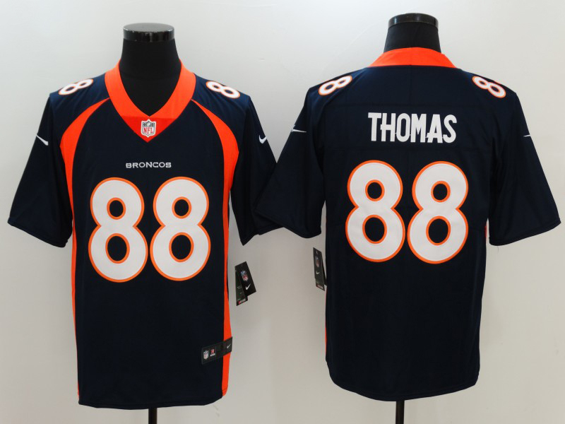 Men's NFL Denver Broncos #88 Demaryius Thomas Navy Vapor Untouchable Alternate Jersey