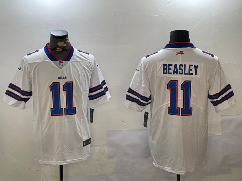 Men's NFL Buffalo Bills #11 Cole Beasley White Vapor Untouchable Away Jersey