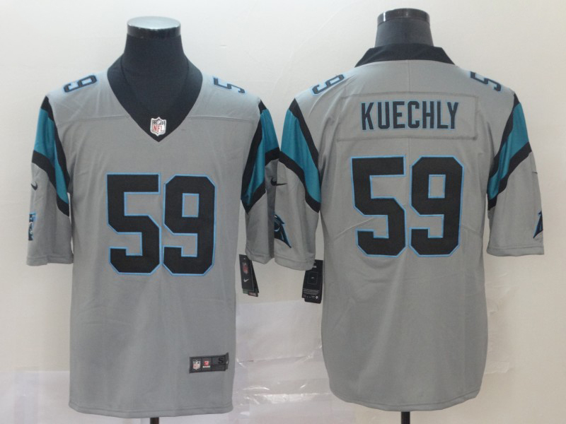 Men's NFL Carolina Panthers #59 Luke Kuechly Gray Vapor Untouchable Inverted Jersey