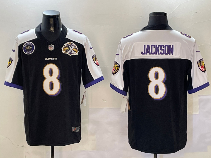 Men's NFL Baltimore Ravens #8 Lamar Jackson Thanksgiving Day F.U.S.E Limited Jersey