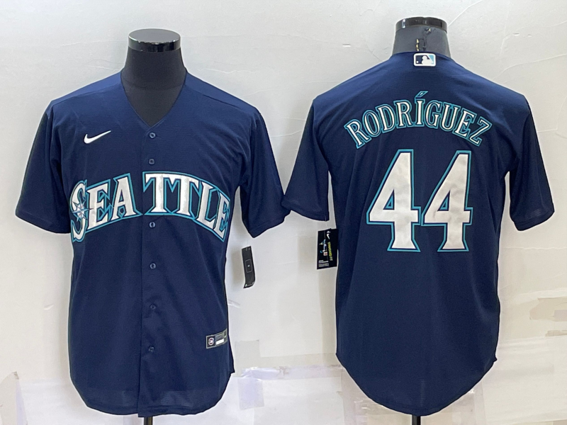 Men's MLB Seattle Mariners #44 Julio Rodríguez Nike Navy Alternate Limited Jersey