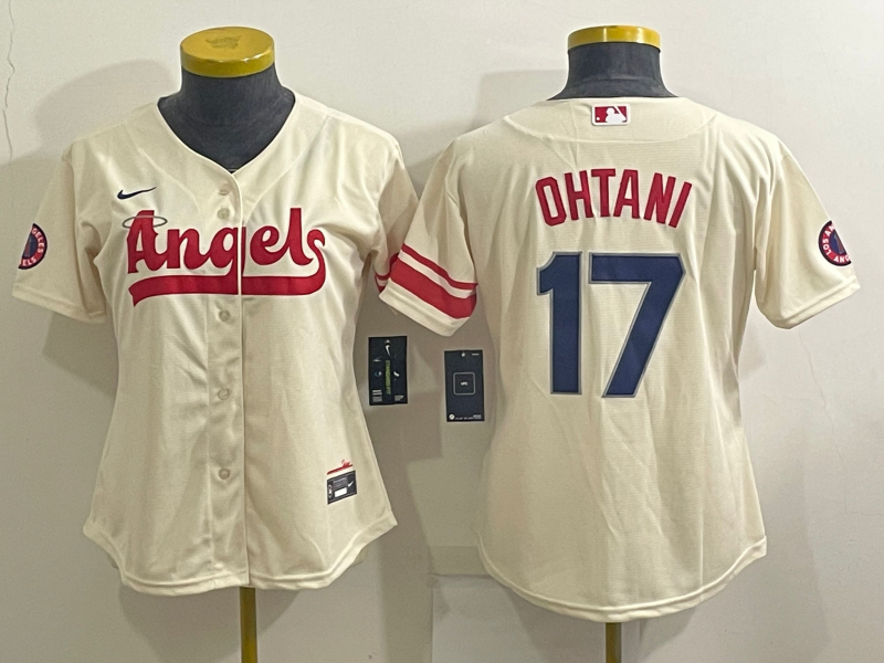 Women's MLB Los Angeles Angels #17 Shohei Ohtani Nike Cream City Connect Limited Jersey