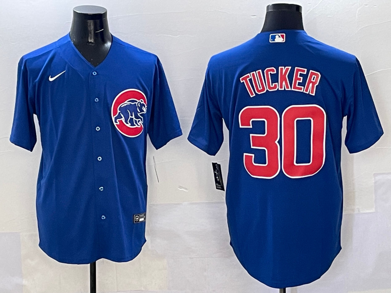 Men's MLB Chicago Cubs #30 Kyle Tucker Nike Royal Alternate Limited Jersey