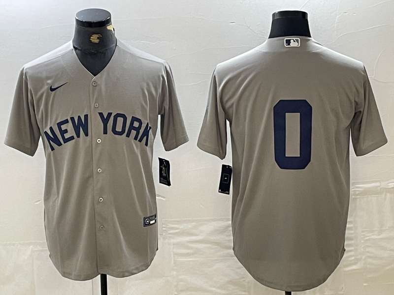 Men's MLB New York Yankees #0 Marcus Stroman Nike Gray Road Limited Jersey