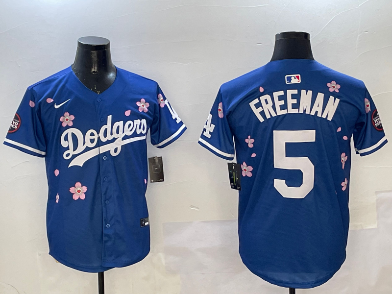 Men's MLB World Tour Tokyo Series 2025 Dodgers #5 Freddie Freeman Royal Sakula Jersey
