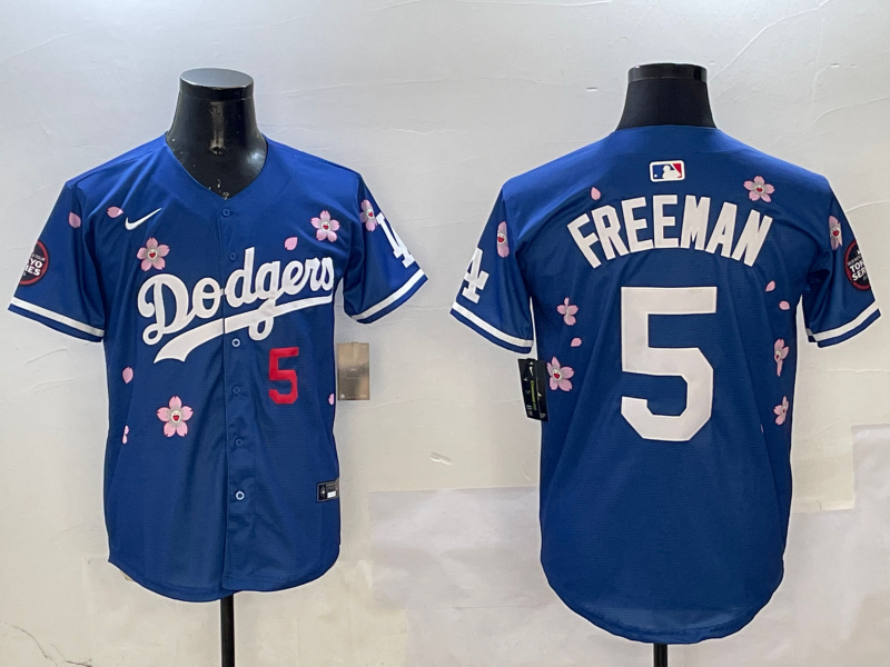 Men's MLB World Tour Tokyo Series 2025 Dodgers #5 Freddie Freeman Royal Sakula Jersey