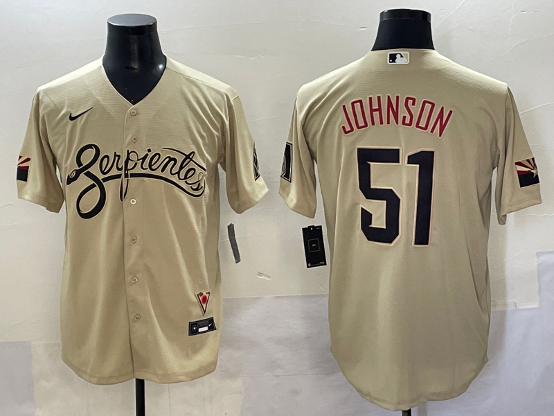 Men's MLB Arizona Diamondbacks #51 Randy Johnson 2022 City Connect Limited Jersey