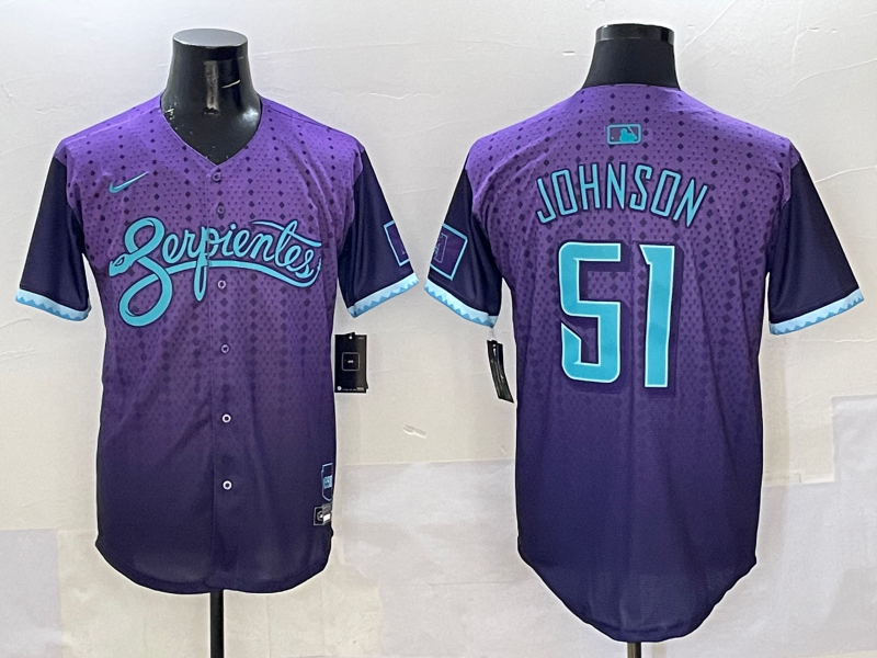 Men's MLB Arizona Diamondbacks #51 Randy Johnson 2025 City Connect Limited Jersey