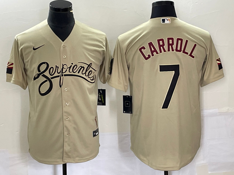 Men's MLB Arizona Diamondbacks #7 Corbin Carroll 2022 City Connect Limited Jersey