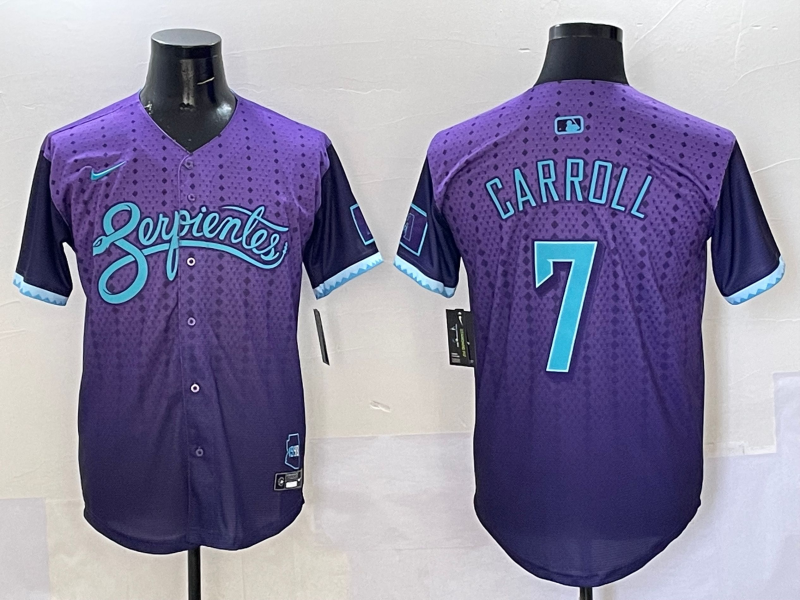Men's MLB Arizona Diamondbacks #7 Corbin Carroll 2025 City Connect Limited Jersey