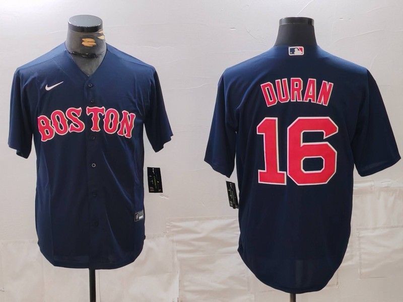 Men's MLB Boston Red Sox #16 Jarren Duran Nike Navy Alternate Limited Jersey