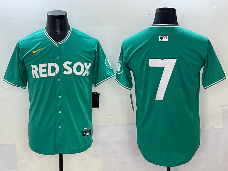 Men's MLB Boston Red Sox #7 Masataka Yoshida Green 2025 City Connect Limited Jersey