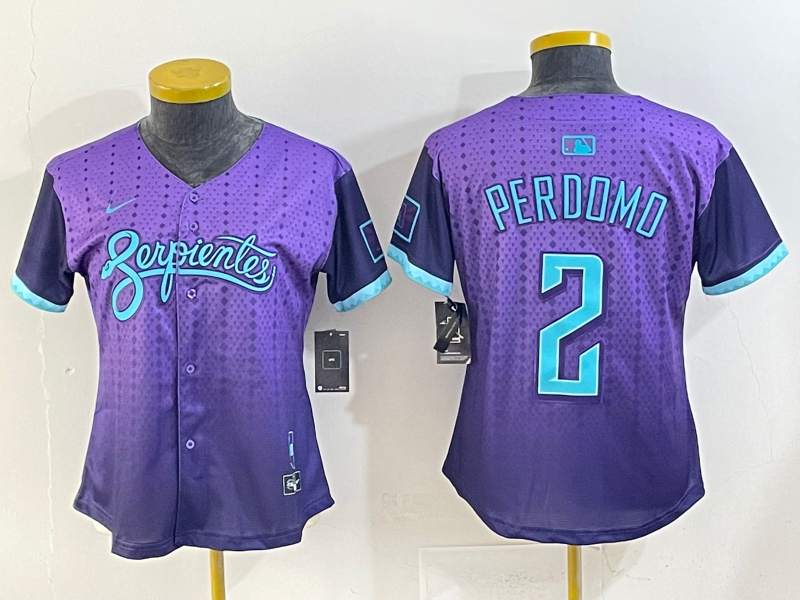 Women's MLB Arizona Diamondbacks #2 Geraldo Perdomo 2025 City Connect Limited Jersey